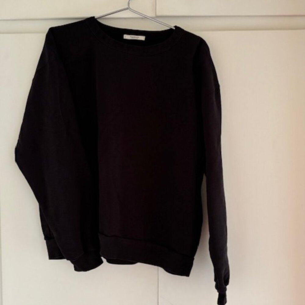 Totokaelo Archive NYC Black Cotton Oversized Sweatshirt XS Made in US